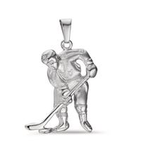 Anhänger Silber rhodiniert Eishockey