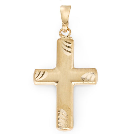 Anhänger 750/18 K Gelbgold Kreuz