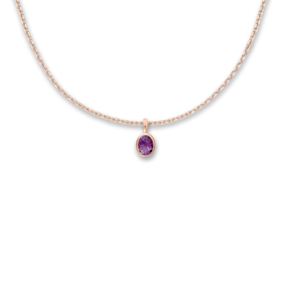 Anhänger Rotgold mit Amethyst