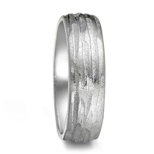 Partnerring Silber rhodiniert