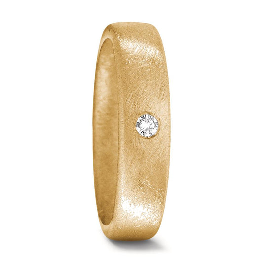 Partnerring 750/18 K Gelbgold Diamant 0.05 ct, w-si