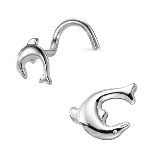 Nasenstecker Silber Delfin