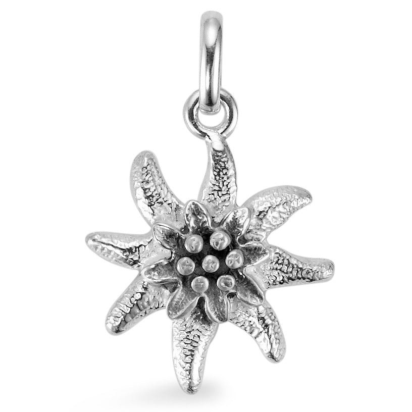 Anhänger Silber patiniert Edelweiss Ø16 mm