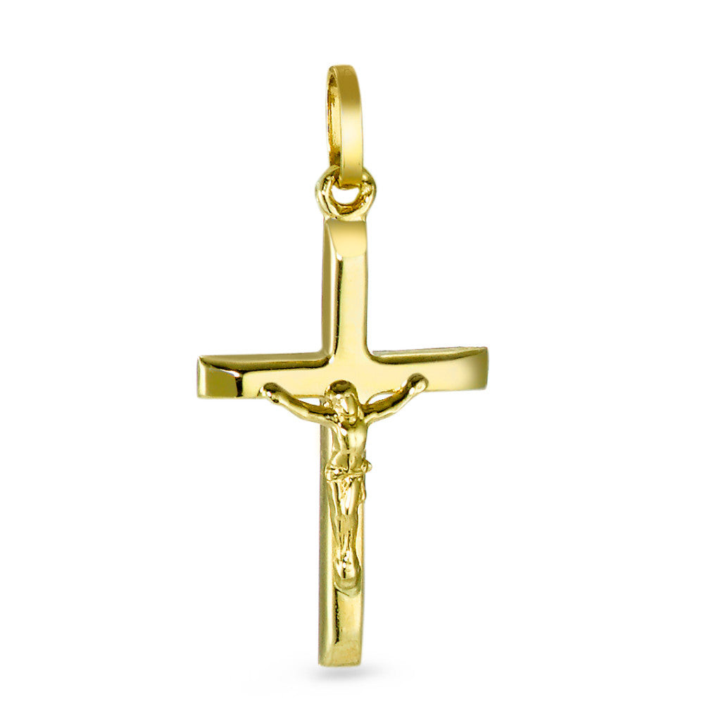 Anhänger 750/18 K Gelbgold Kreuz