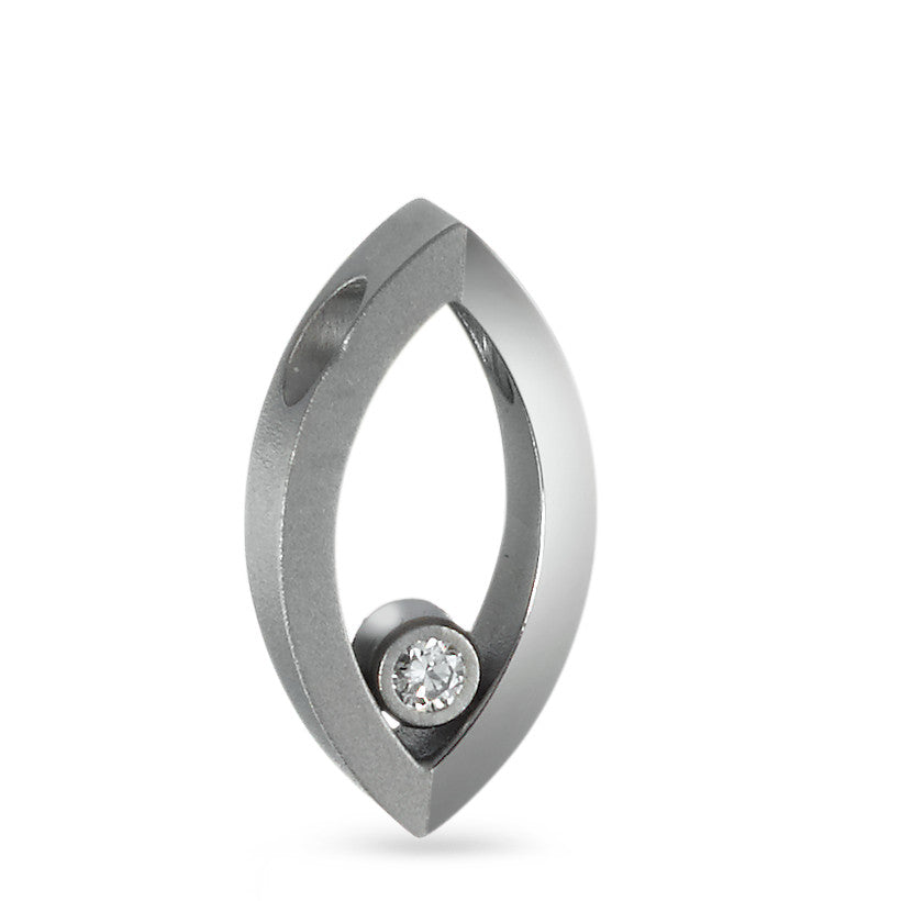 Anhänger Titan Diamant 0.03 ct, w-si