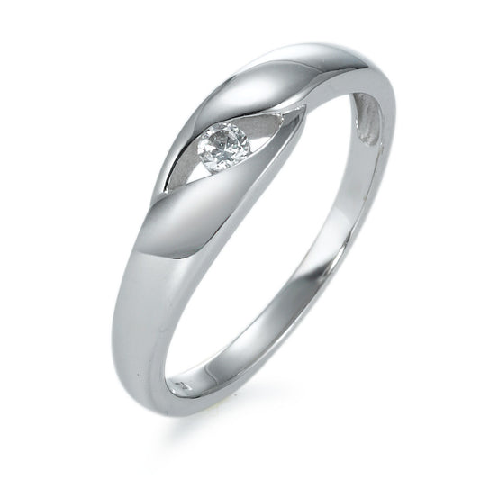 Fingerring 750/18 K Weissgold Zirkonia