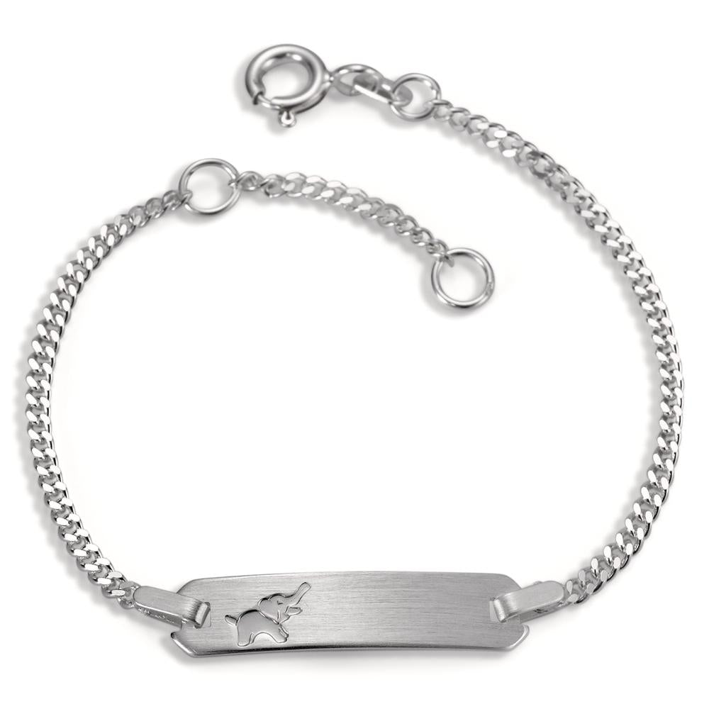 Gravurarmband Silber Elefant verstellbar