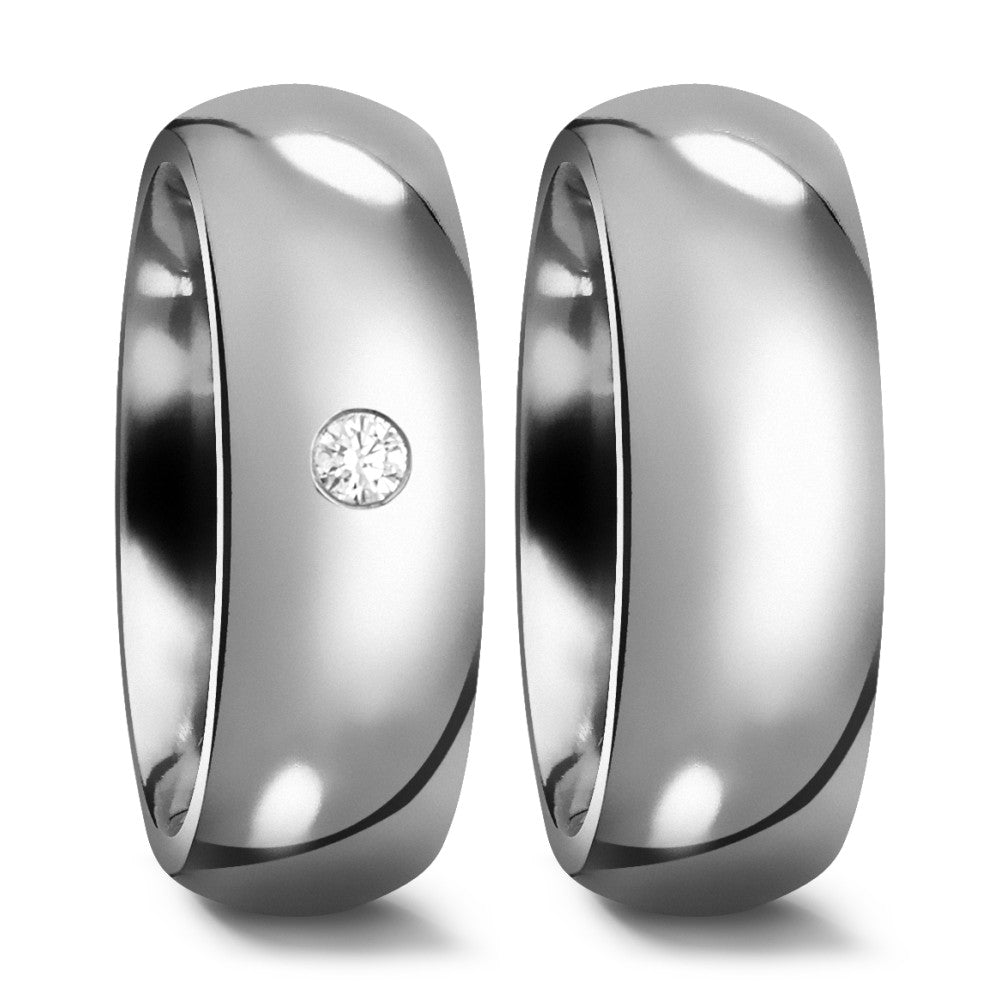 Partnerring Titan Diamant 0.03 ct, w-si