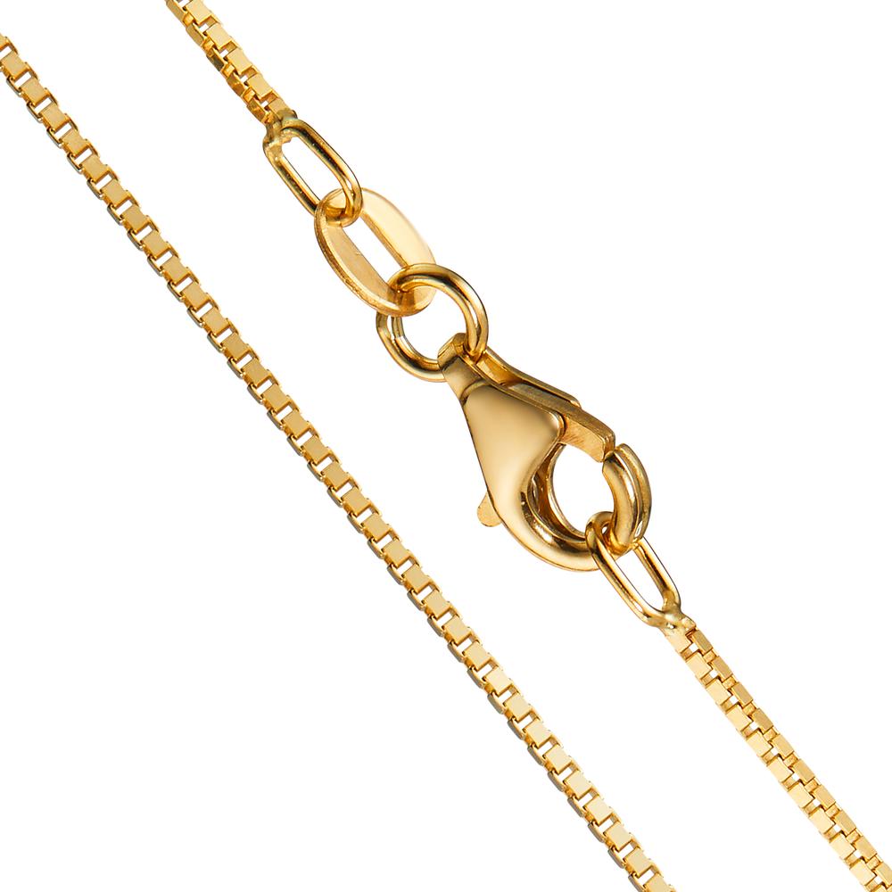 Venezianer diamantiert-Halskette 750/18 K Gelbgold  45 cm