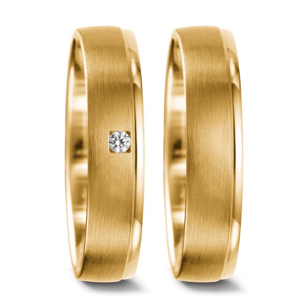 Partnerring 750/18 K Gelbgold