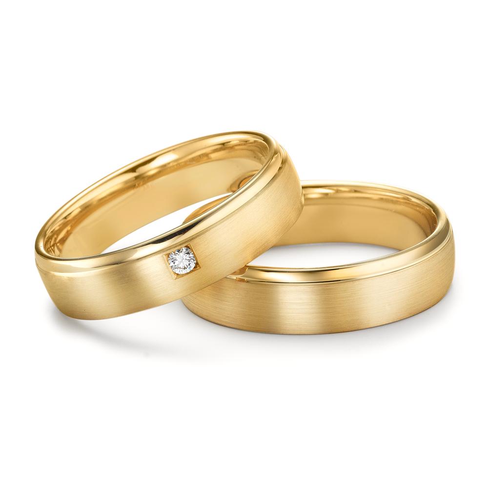 Partnerring 750/18 K Gelbgold