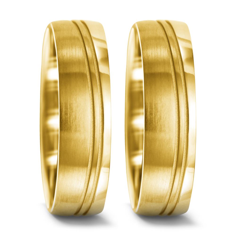 Partnerring 750/18 K Gelbgold