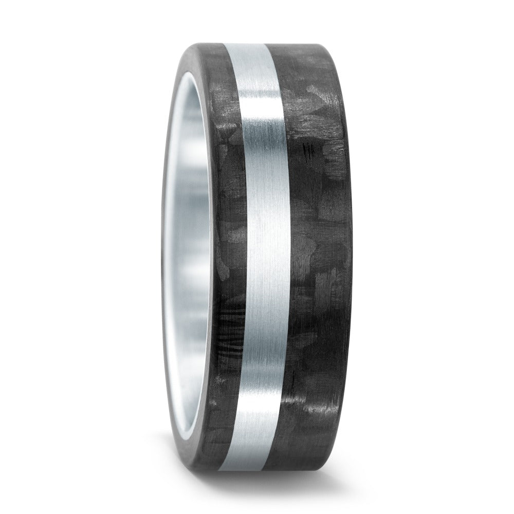 Partnerring Edelstahl, Carbon