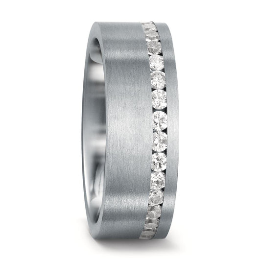 Memory Ring Edelstahl Zirkonia