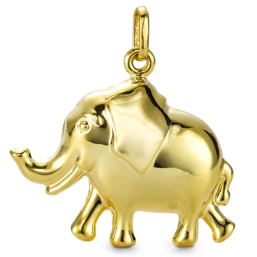 Anhänger 750/18 K Gelbgold Elefant