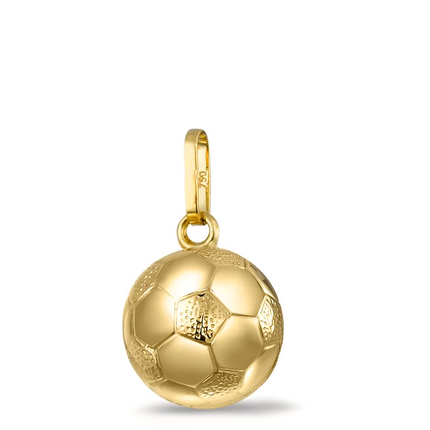 Anhänger 750/18 K Gelbgold Fussball Ø10 mm