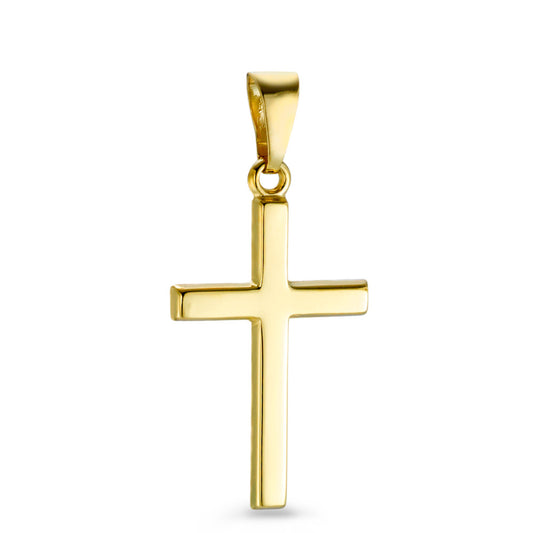 Anhänger 750/18 K Gelbgold Kreuz