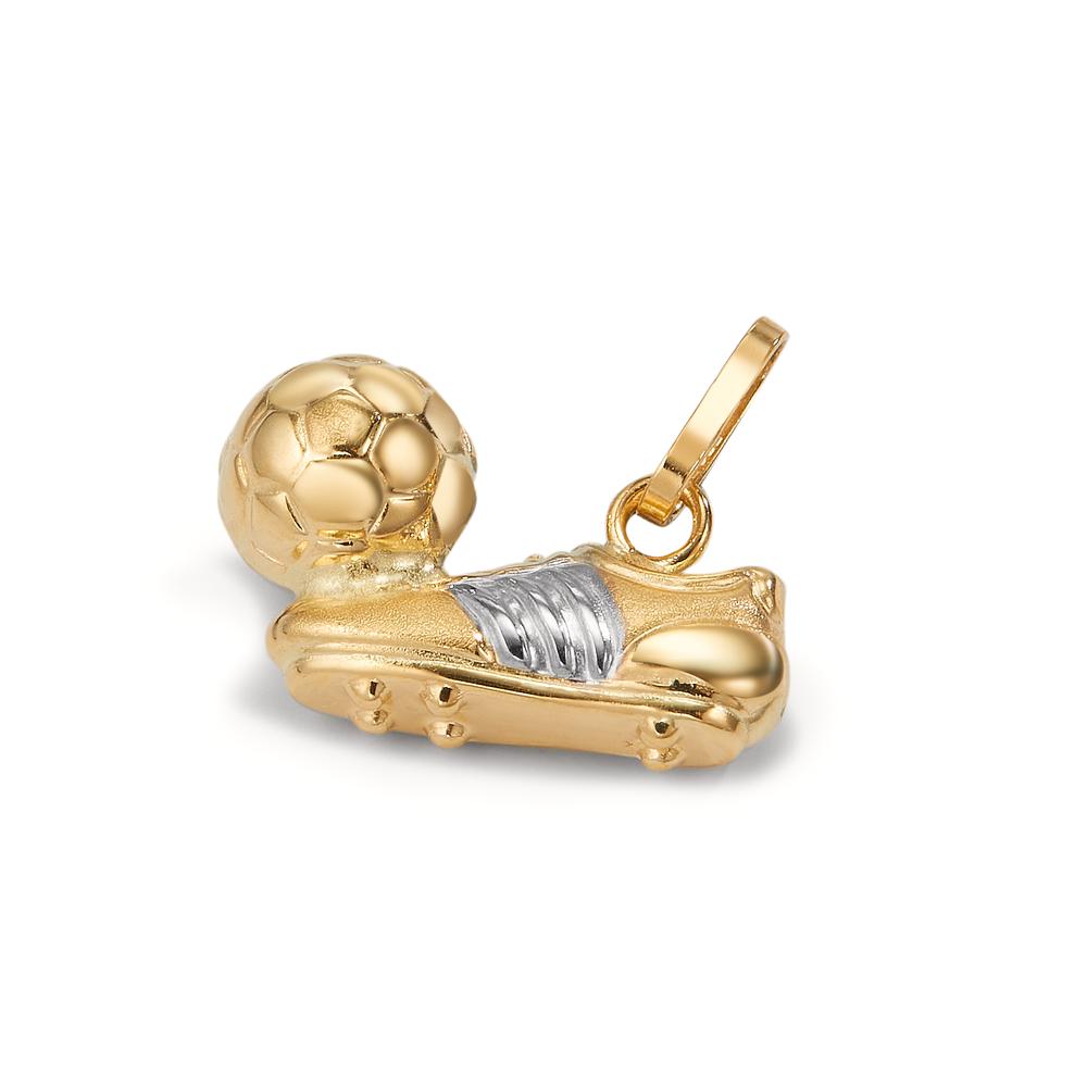 Anhänger 750/18 K Gelbgold bicolor Fussball