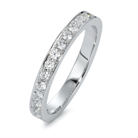 Memory Ring Silber Zirkonia weiss rhodiniert