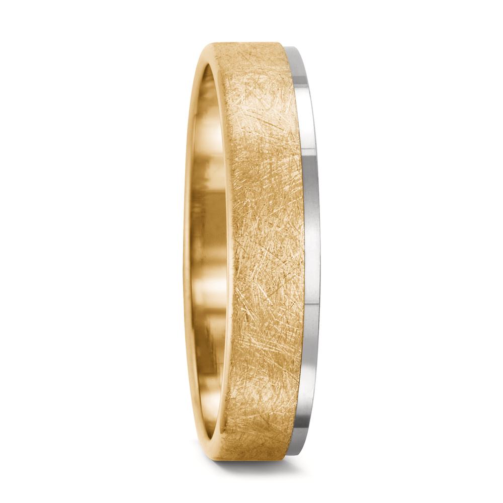 Partnerring 750/18 K Gelbgold, 750/18 K Weissgold