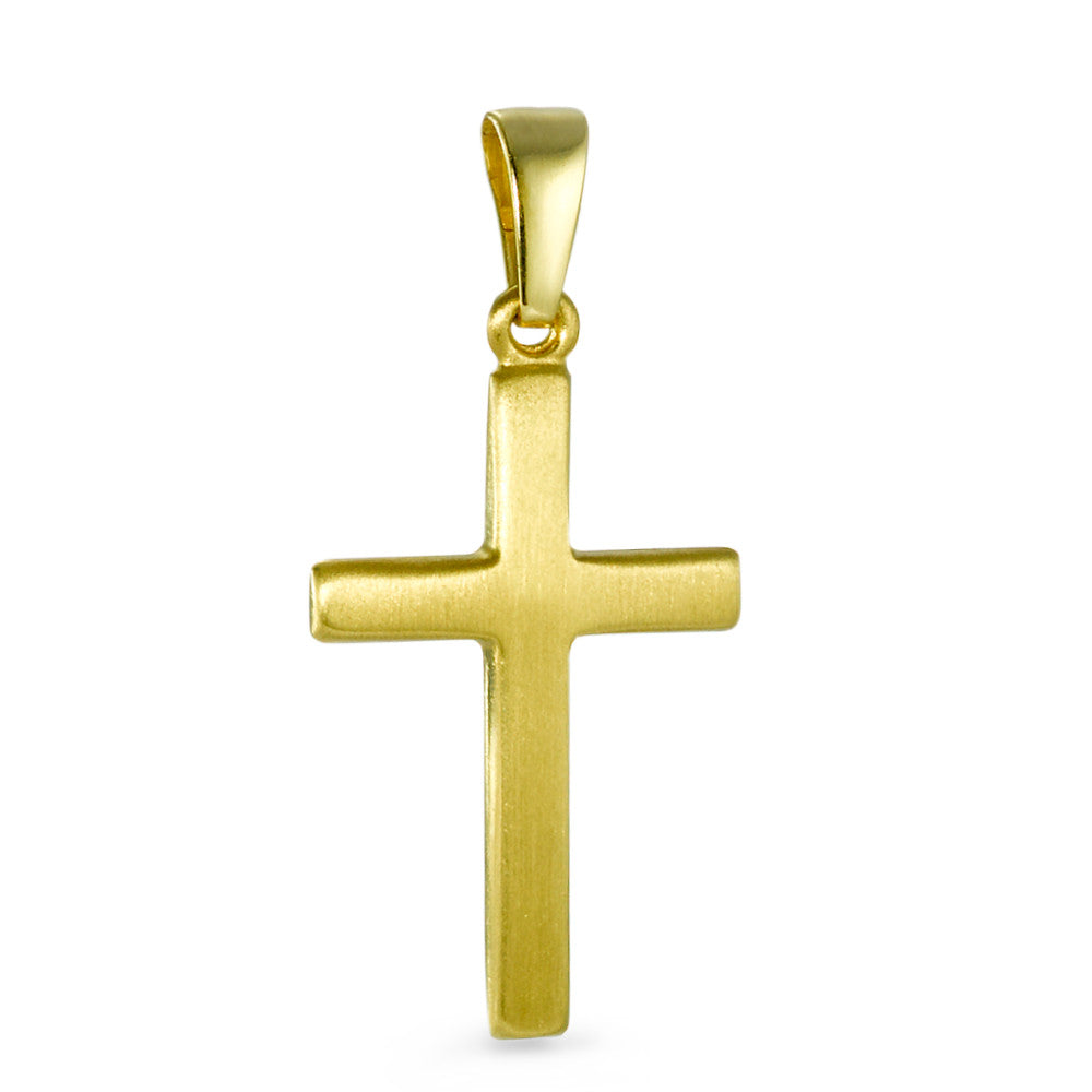 Anhänger 750/18 K Gelbgold Kreuz