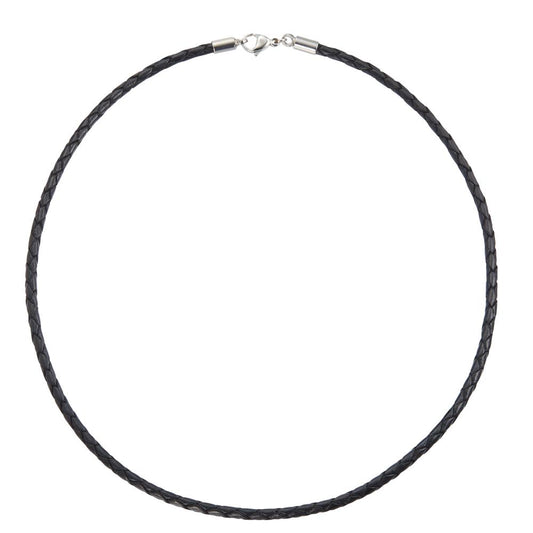 Collier Leder, Edelstahl Ø3 mm