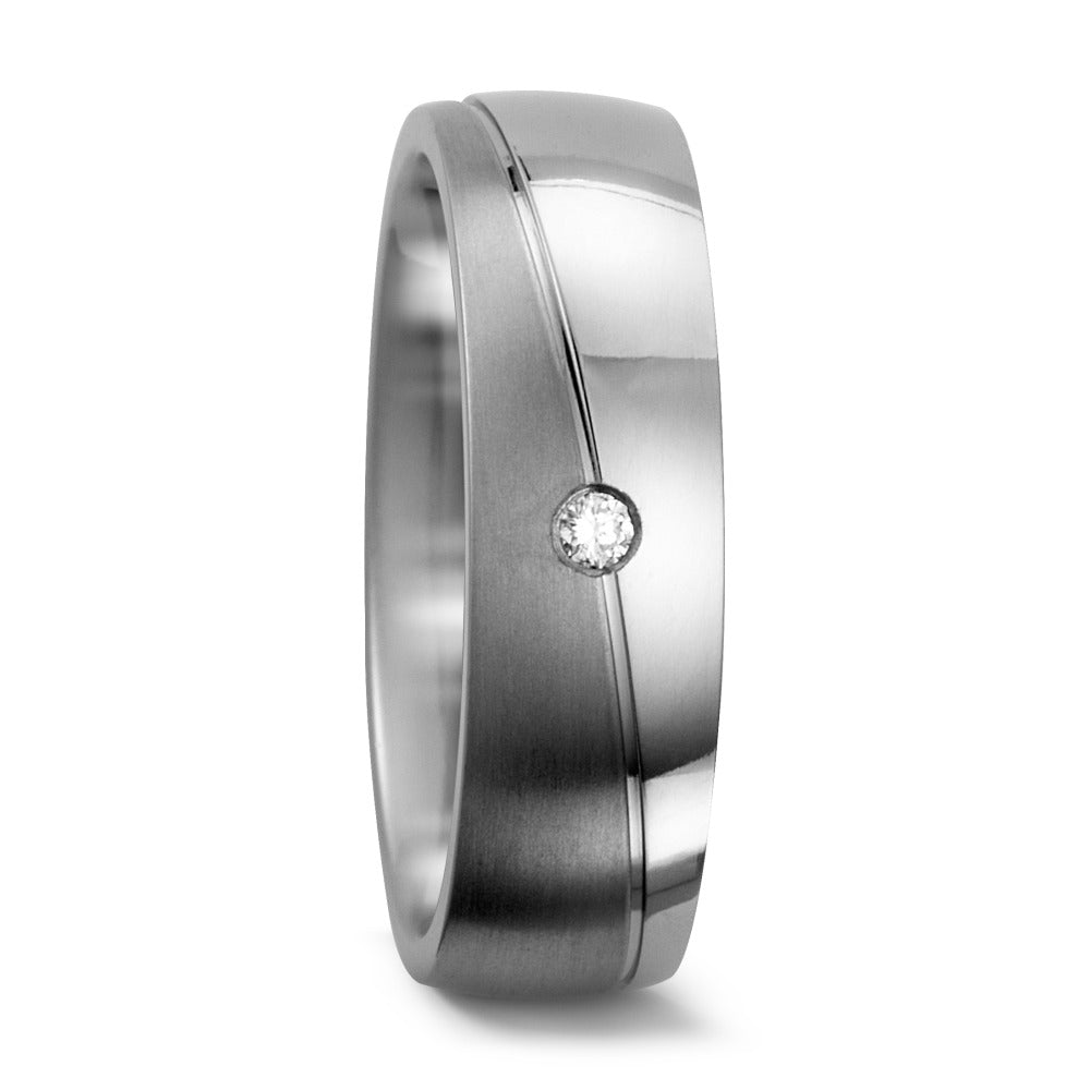 Partnerring Titan Diamant 0.03 ct, w-si