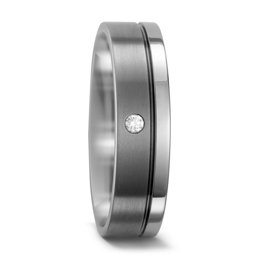 Partnerring Titan Diamant weiss, 0.03 ct, w-si