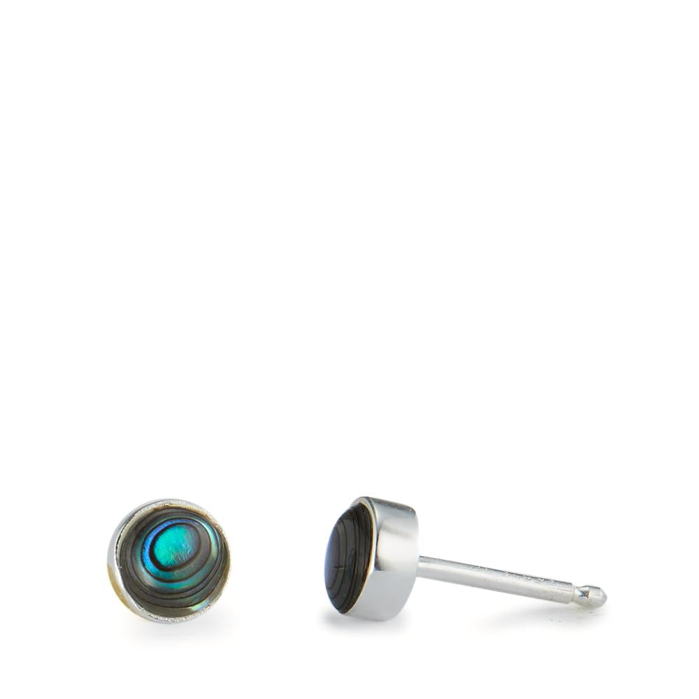 Ohrstecker Silber Abalone Ø4.5 mm