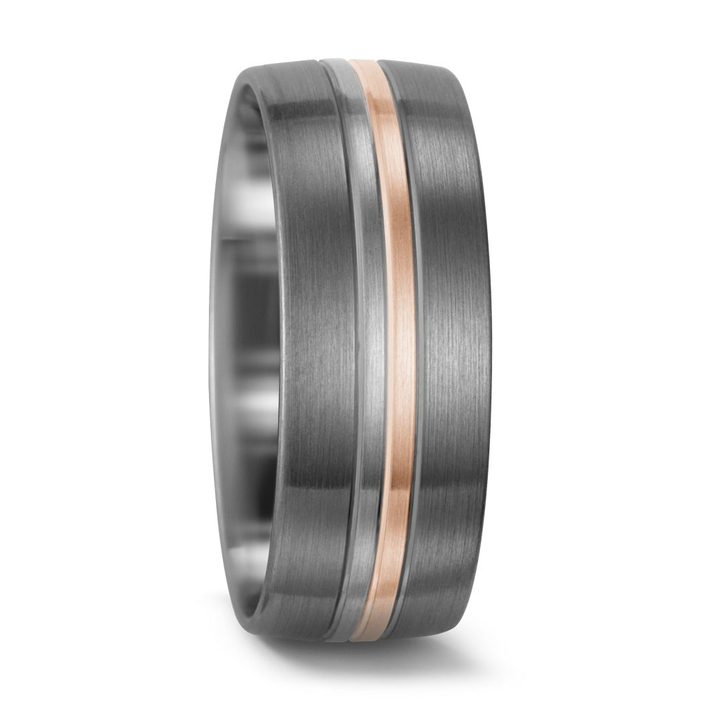 Partnerring 500 Palladium, 585/14 K Weissgold, 585/14 K Rosegold