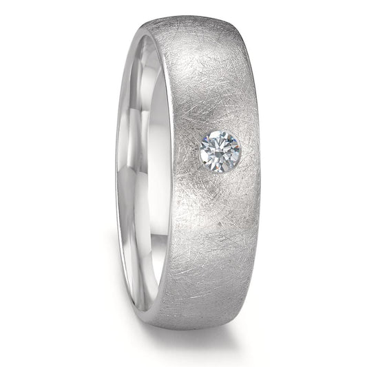 Partnerring 500 Palladium Diamant 0.10 ct, w-si