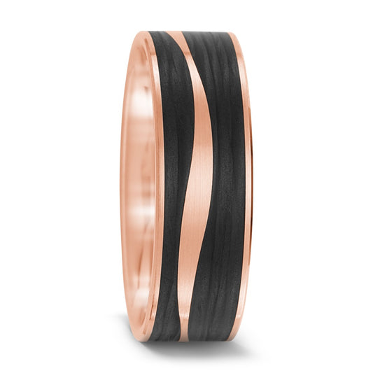 Partnerring 585/14 K Rosegold, Carbon