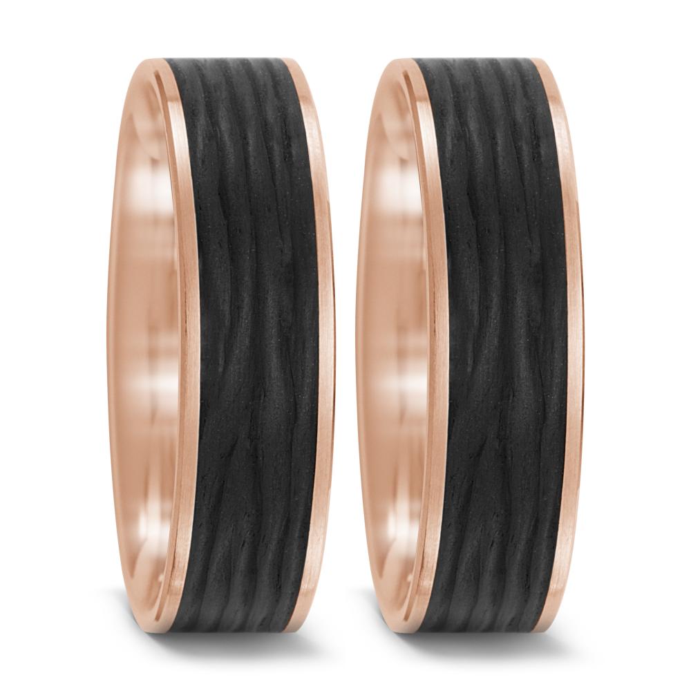 Partnerring 585/14 K Rosegold, Carbon