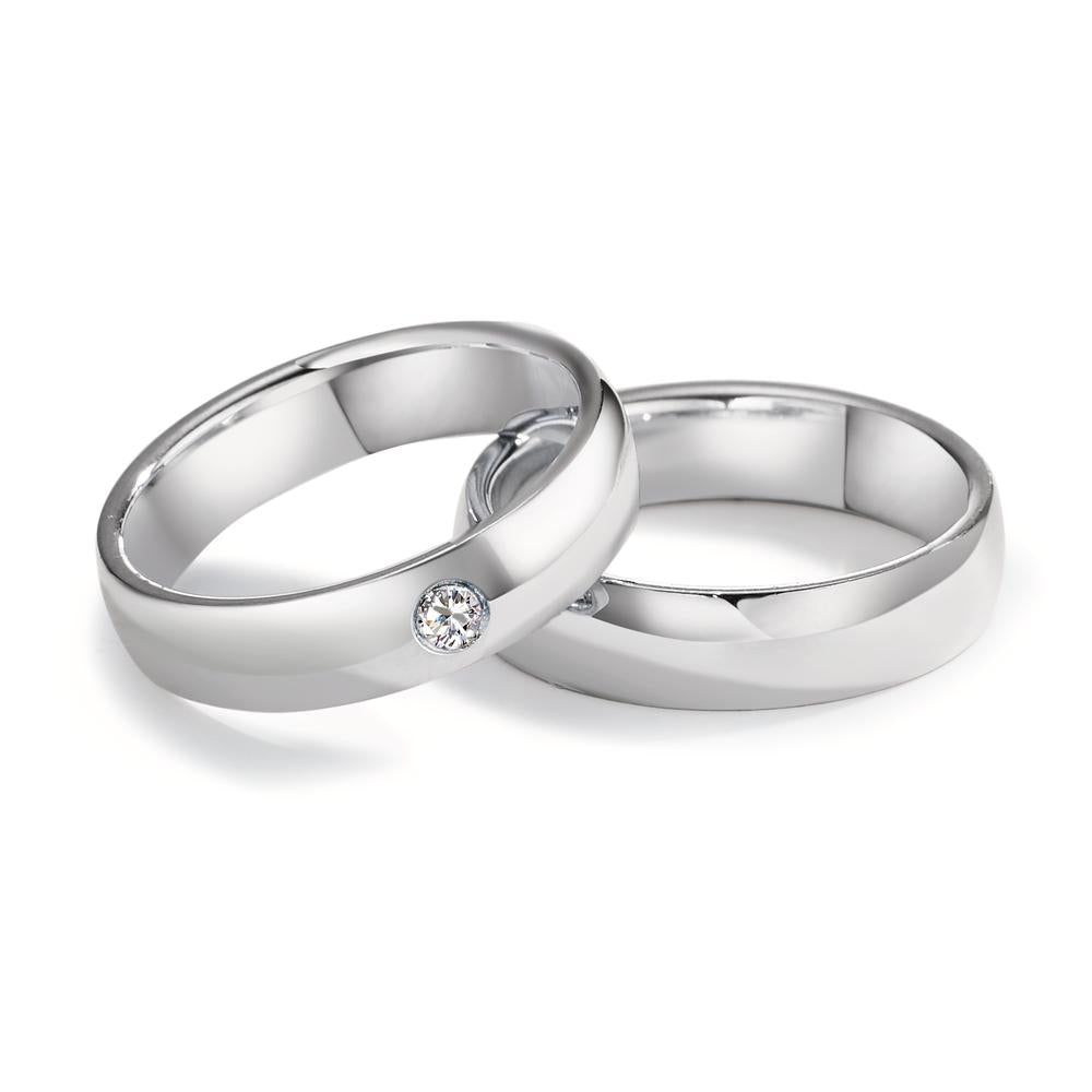 Partnerring Silber Zirkonia