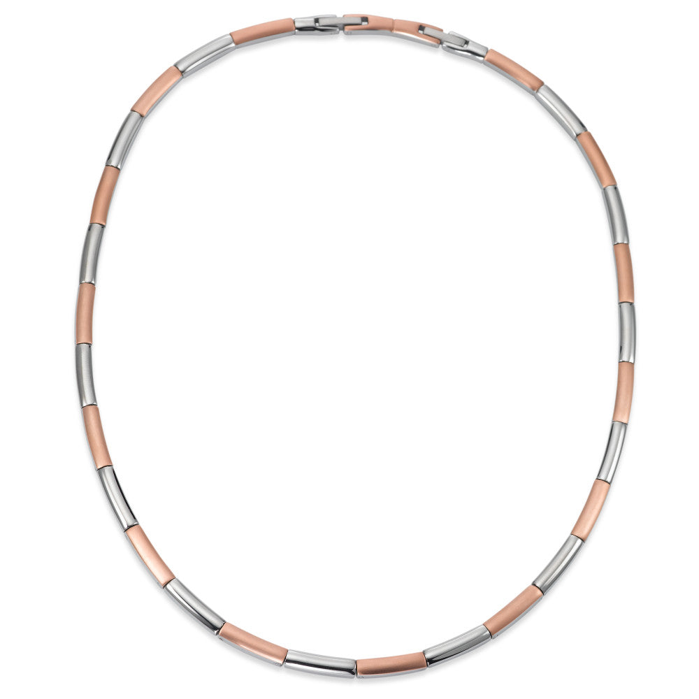 Collier Edelstahl rosé IP beschichtet verstellbar