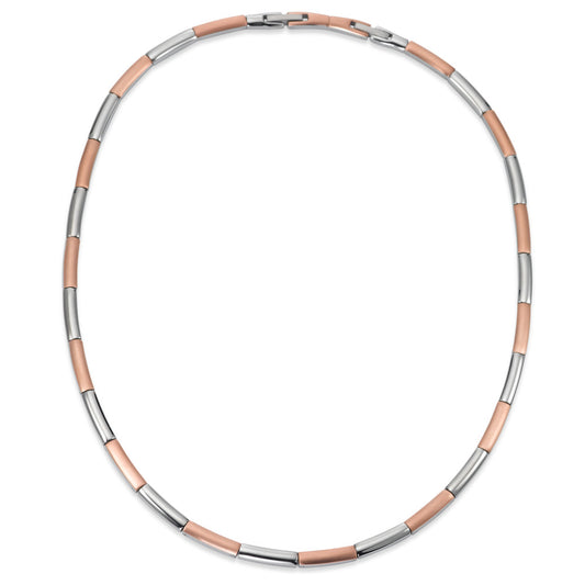 Collier Edelstahl rosé IP beschichtet verstellbar