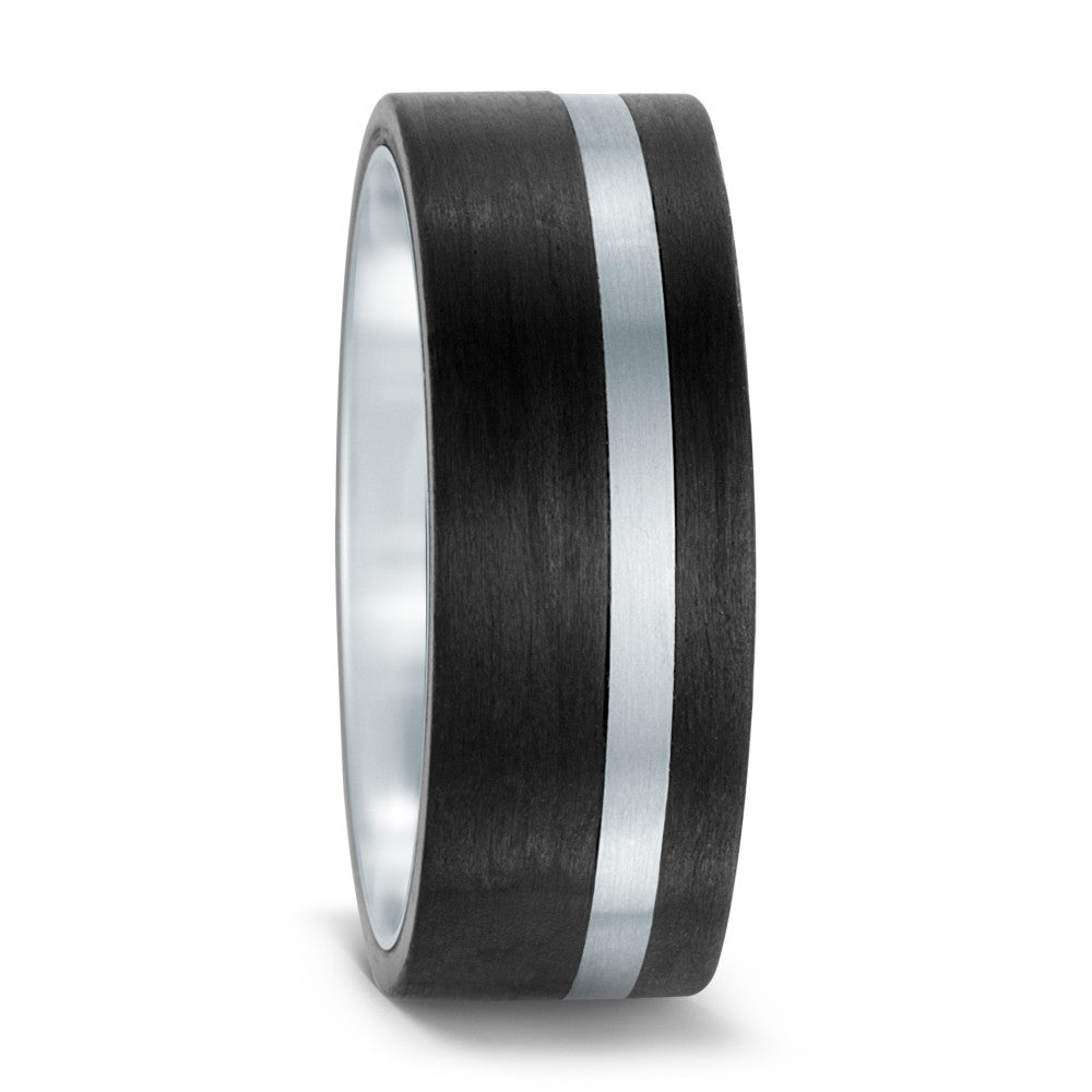 Partnerring Edelstahl, Carbon