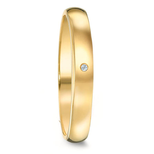 Partnerring 375/9 K Gelbgold Diamant 0.01 ct, w-si