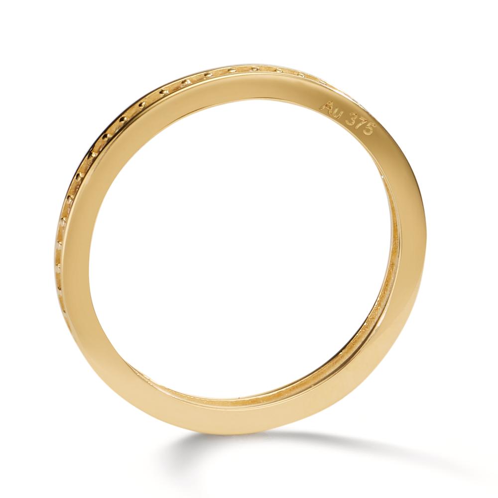 Memory Ring 375/9 K Gelbgold Zirkonia