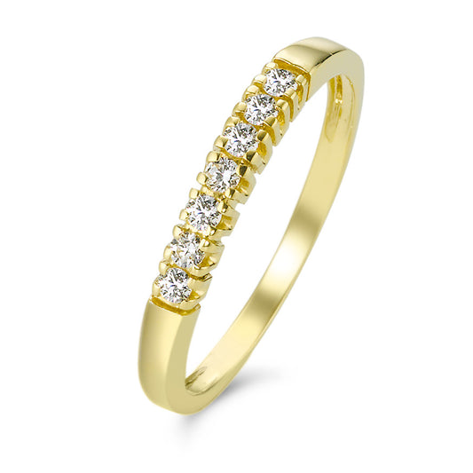 Memory Ring 750/18 K Gelbgold Zirkonia 7 Steine