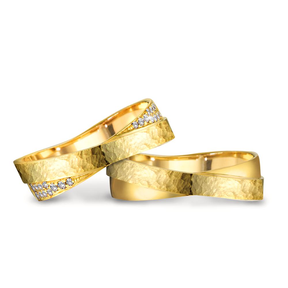 Partnerring 750/18 K Gelbgold