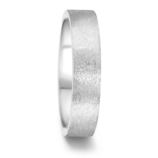 Partnerring TAMOR, eismattiert, Ringschiene: flach 5 mm - comfort fit