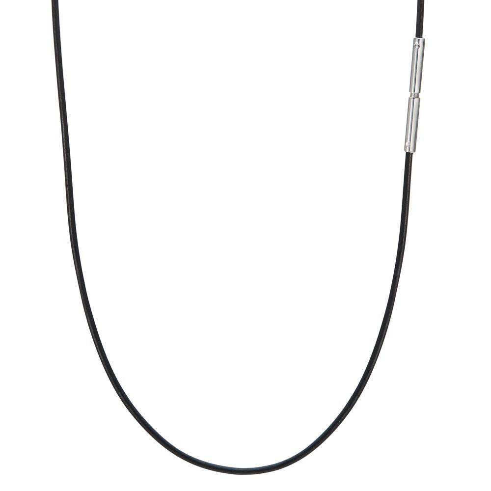 Collier Leder, Edelstahl Ø1 mm