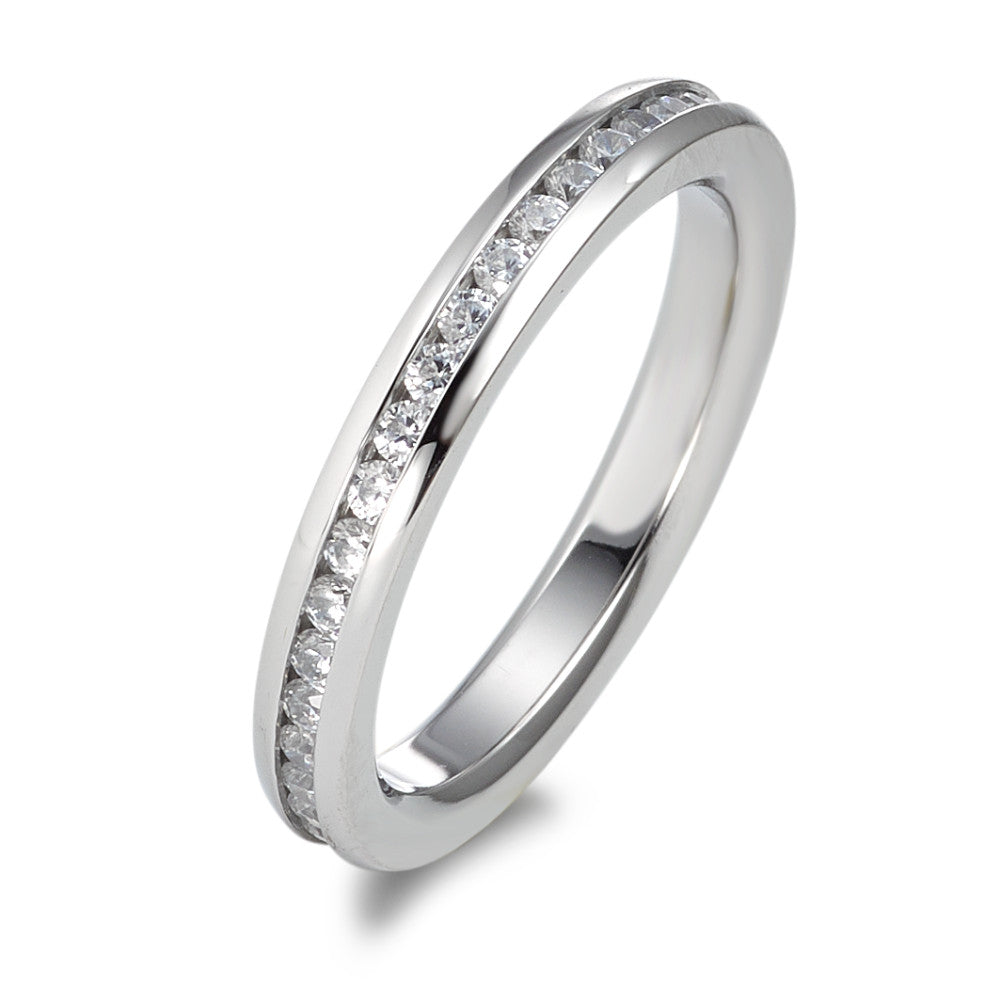 Memory Ring Edelstahl Zirkonia