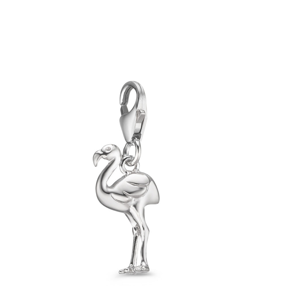 Charms Silber rhodiniert Flamingo