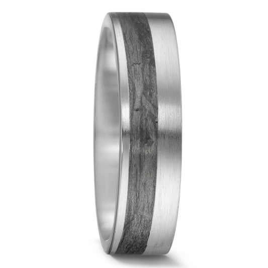 Partnerring 585/14 K Weissgold, Carbon