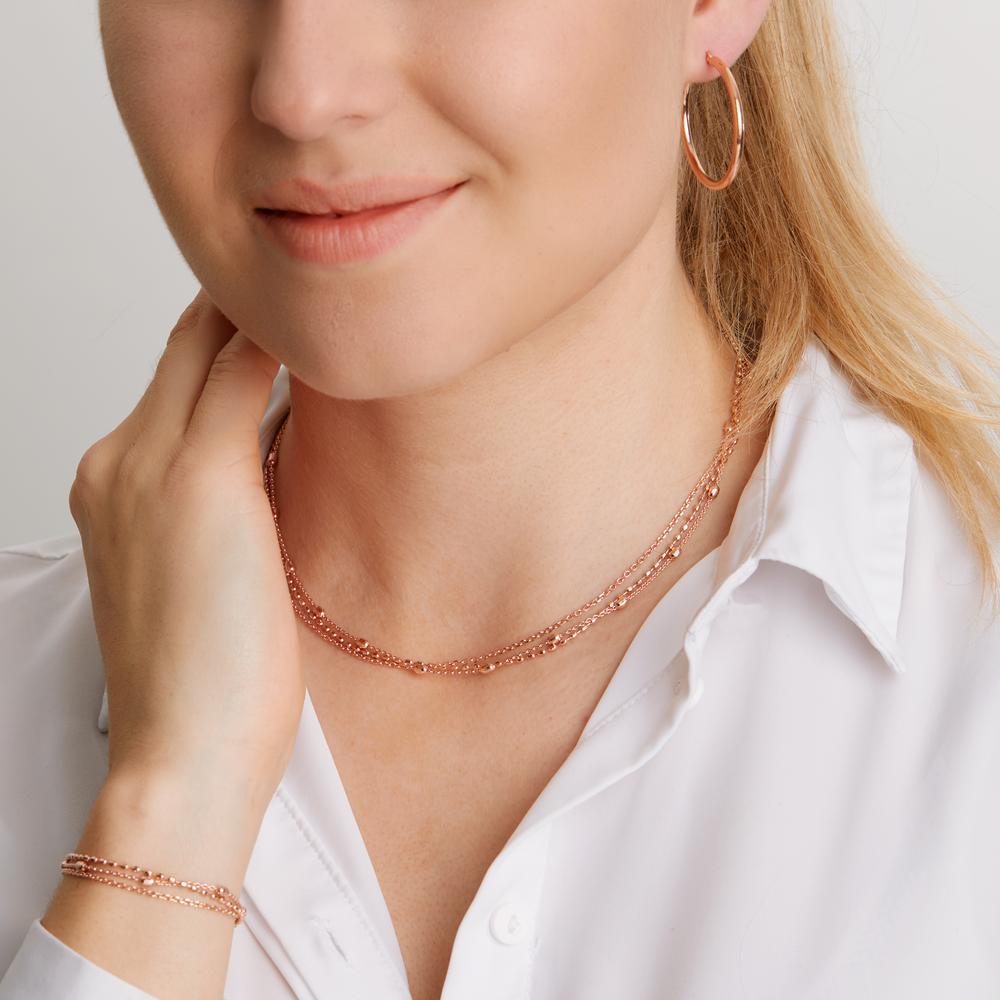 Collier Silber rosé vergoldet verstellbar