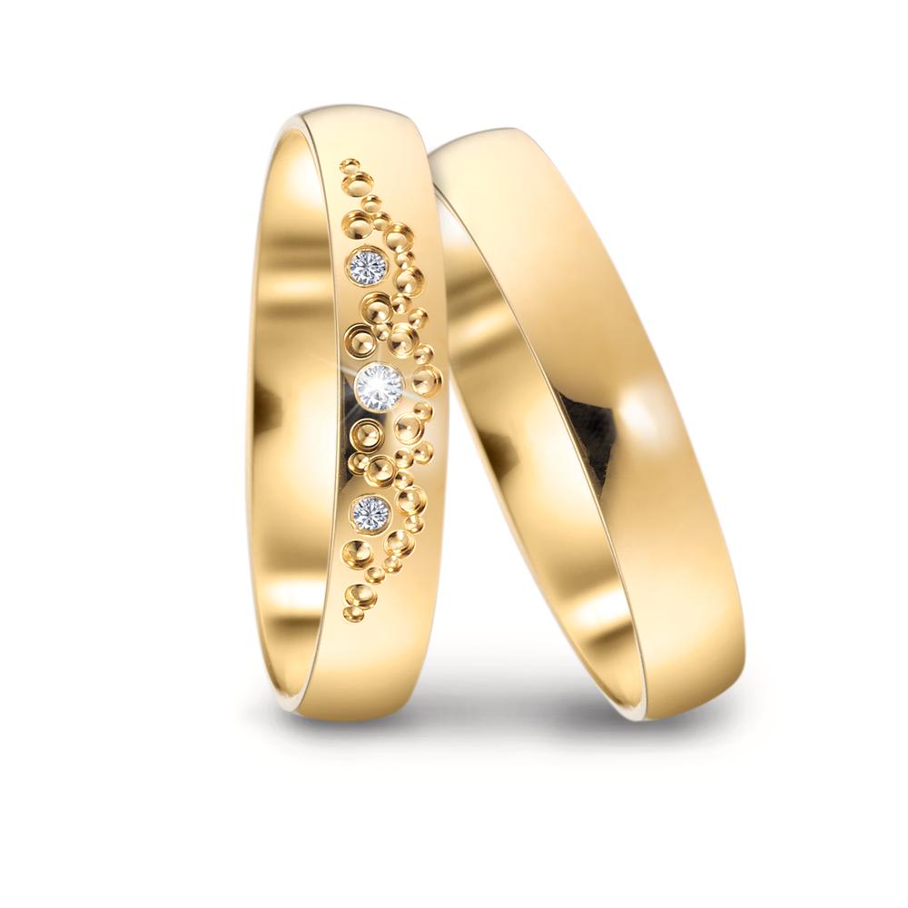 Partnerring 750/18 K Gelbgold