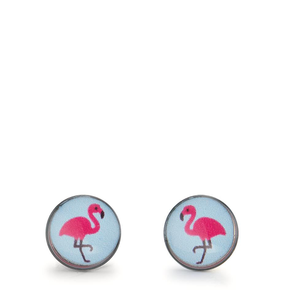 Ohrstecker antiallergisch Flamingo Ø8 mm