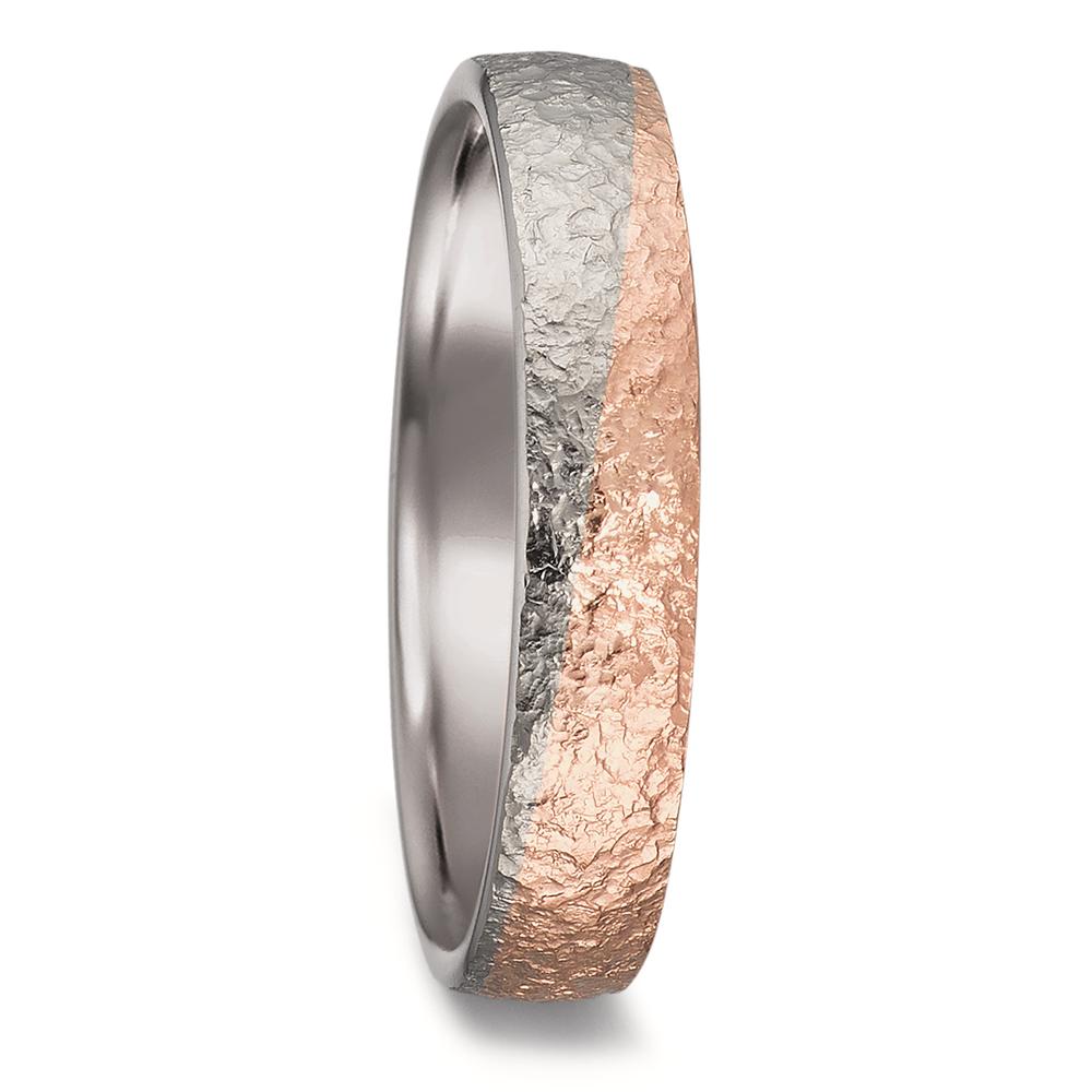 Partnerring 750/18 K Weissgold, 750/18 K Rosegold